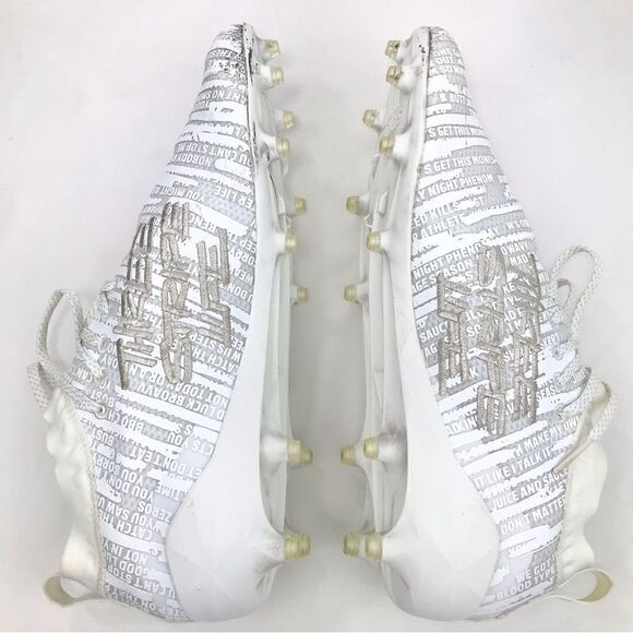 Adidas Adizero Primeknit White 8.0 Three Stripe Life Football Cleats - Picture 5 of 14